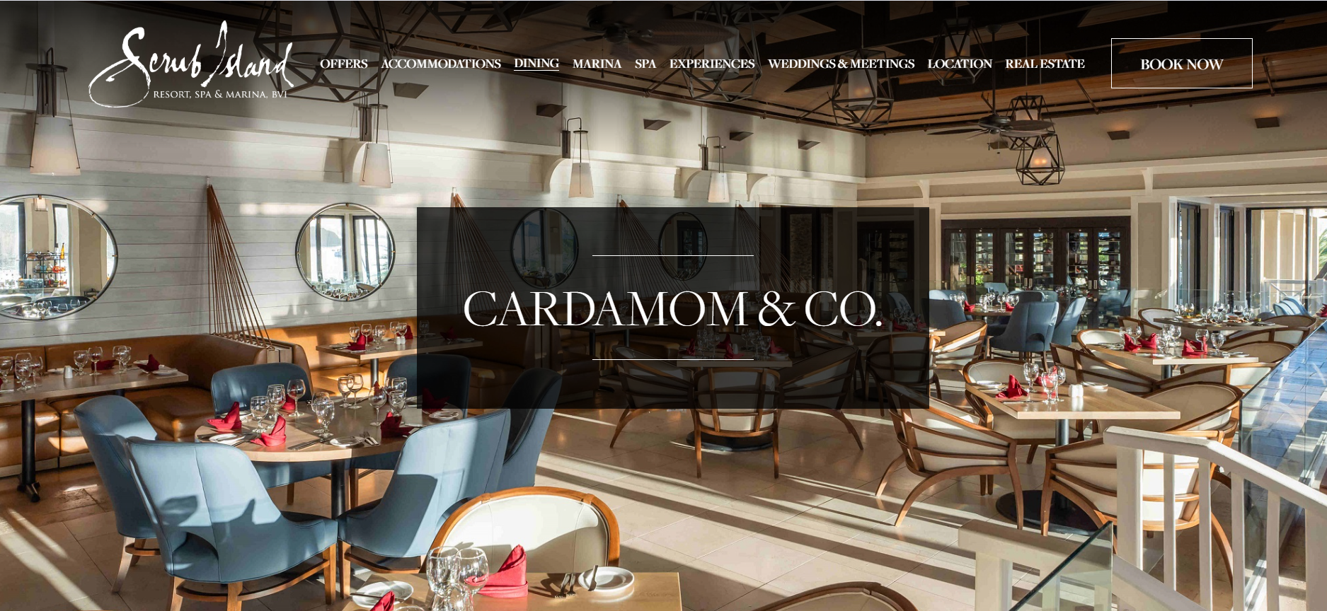 Cardamom & Co. Café website