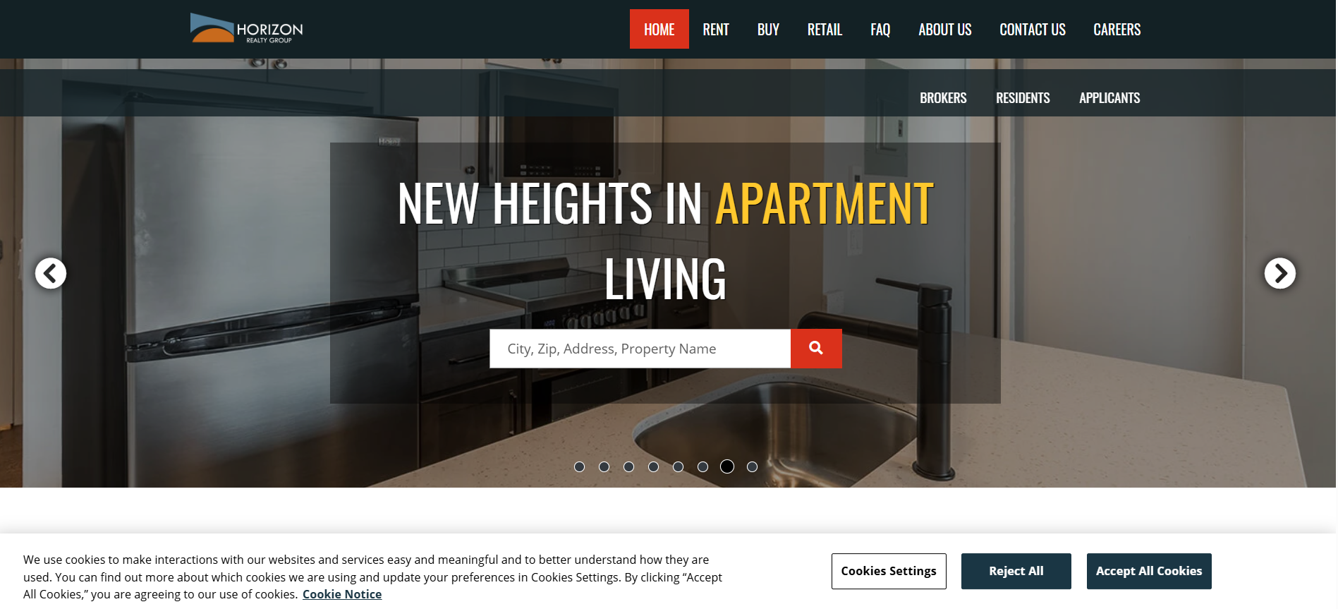Horizon Realty Group website